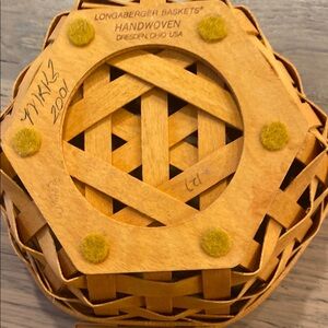 Longaberger Handwoven Basket - Brown